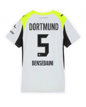 Billige Fotballdrakt Borussia Dortmund Ramy Bensebaini #5 Replika Bortedrakt Dame 2025-26 Kortermet Billige Fotballdrakt Borussia Dortmund Ramy Bensebaini #5 Replika Bortedrakt Dame 2025-26 Kortermet